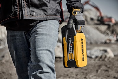 The system, made up of six concrete tools, uses the same DEWALT POWERSHIFT 554 WH battery and high-speed charger across all tools.