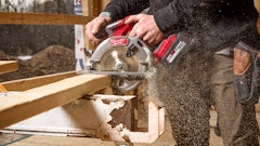 When paired with Milwaukee’s M18 REDLITHHIUM HIGH OUTPUT XC6.0 Battery, the cordless saw delivers up to 300 cuts per charge.