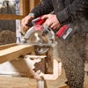 When paired with Milwaukee’s M18 REDLITHHIUM HIGH OUTPUT XC6.0 Battery, the cordless saw delivers up to 300 cuts per charge.