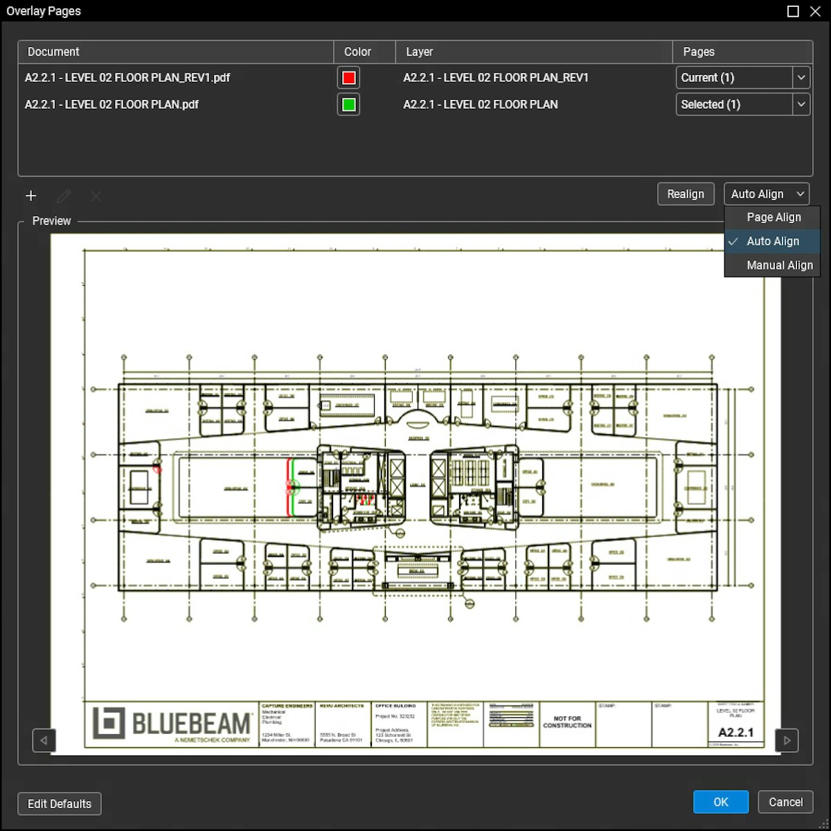 Bluebeam Adds Auto Align to Revu 21 Construction Software From