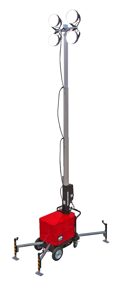 Both models have a three-step dimming switch, enabling the operator to control the desired level of brightness, extend battery run time and reduce light pollution.