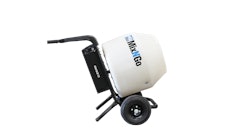 The Mix-N-Go mixer features a polyethylene drum designed for removal of dried concrete.