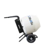 The Mix-N-Go mixer features a polyethylene drum designed for removal of dried concrete.