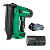 Powered by a 2.0Ah 18V battery, the cordless nailer enables individuals to drive up to 700 brads per charge.