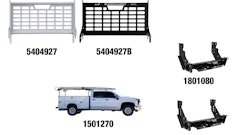 The products include the Kabgard Headache Rack System, extended Ladder Rack and Universal Class 5 Hitch Receiver for both Ford and GM mounted service bodies.