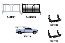 The products include the Kabgard Headache Rack System, extended Ladder Rack and Universal Class 5 Hitch Receiver for both Ford and GM mounted service bodies.