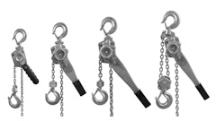 The stainless steel hoists are available in 0.25-, 0.75-, 1.5- and 3-ton versions, as well as various lengths.
