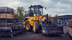 A change for the new L30 and L35 is the addition of an eight-pin harness on the boom, which can be activated by a button on the joystick.