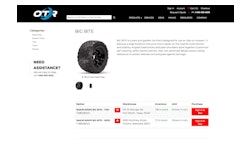 Using the new portal, customers have access to OTR’s full product offering of tires, tubes, wheels, assemblies and rubber tracks across multiple industries including construction, landscaping, agriculture and mining.