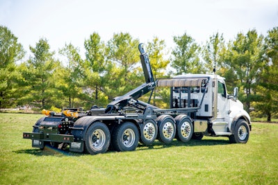 The NXT68 offers a load height of 12.5 in. and various capacities, including 68,000 lbs. at 62-in. hook height, 57,000 lbs. at 54-in. hook height and 68,000-lb. dump capacity.