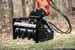 The FX26 features a heavy wall 14-in. rotor, fitted with 21 fixed knives to shred brush, limbs and standing trees to 6 in. in diameter.