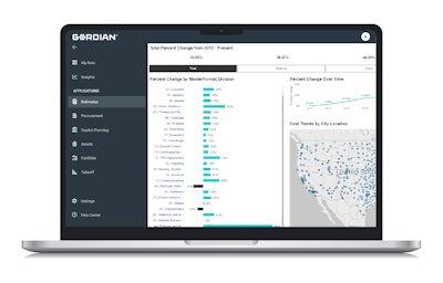This cloud-native dashboard, powered by Gordian’s RSMeans Data, offers users an interface that provides a view into historical construction cost trends.