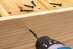 Deck-Drive DSV Wood screws with the black Quik Guard coating come in #8 and #10 sizes and three lengths for hand-drive applications.