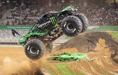 BKT is the official tire of Monster Jam.