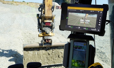 With Trimble Earthworks Augmented Reality functionality, operators can view 3D models in a real-world environment at a true-life scale in the context of existing surroundings. This blending of digital content and the real-world environment gives operators better situational awareness and a better understanding of the work that needs to be done.