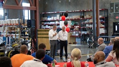 The grand opening featured a keynote address by Riccardo Magni, president and founder of Magni Telescopic Handlers.