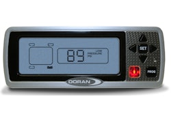 Doran 360OTR tire monitoring systems include visual and audible alerts for low inflation pressure, rapid deflation events and high tire temperatures.