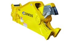 The GRP 480 Rebar Processor features numerous bolt-on wear parts and surfaces for maintenance and jaw protection.