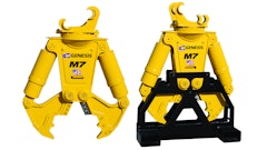 The M7 weighs 1,400 lbs. and features a 27-in. jaw opening with a 19-in. jaw depth.