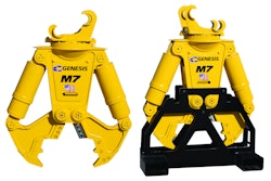 The M7 weighs 1,400 lbs. and features a 27-in. jaw opening with a 19-in. jaw depth.