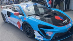 The Pothole Heroes sponsored McLaren.