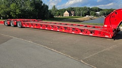 The trailer is rated to haul 100,000 lbs. in 10 ft. and designed for moving buses and other recovery loads.