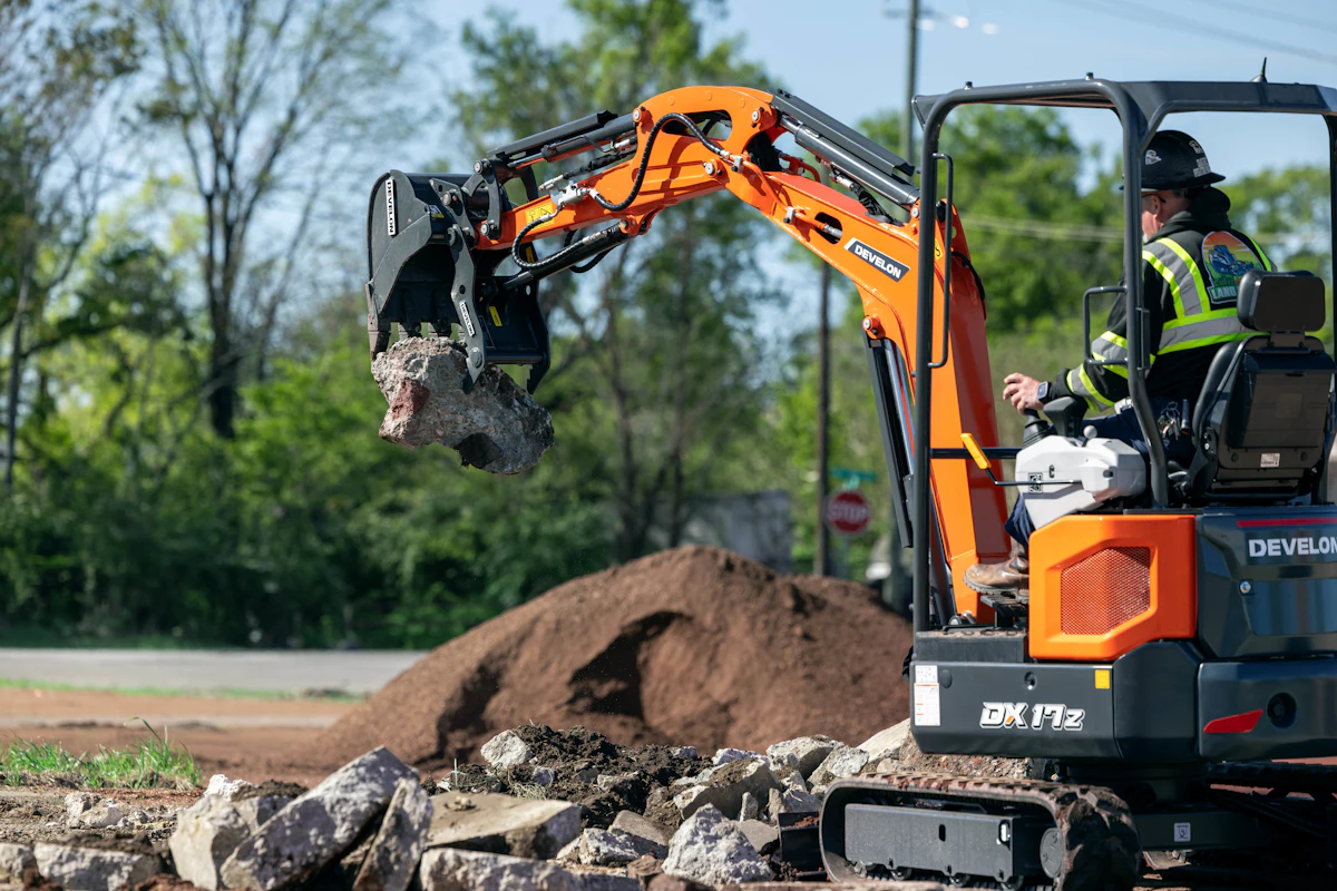 DEVELON Launches DX17Z-7 Mini Excavator From: DEVELON North