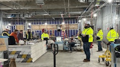 Paul Lawson, Risk Management Coordinator & Lead Mental Health Advocate For Mid-City Electric/Technologies in Columbus, Ohio, visits a jobsite during Mental Health Awareness Month.