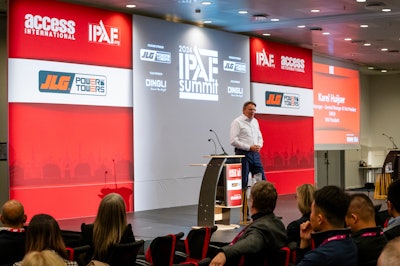 IPAF President, and General Manager for the EMEAI region at JLG, Karel Huijser