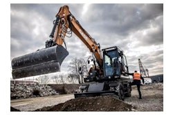 Powered by a Cummins B6.7 engine, the 170-hp excavator offers an operating weight of 53,649 lbs.