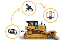 The small electronic sensor installs in a customized pocket in the track link for protection.