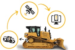 The small electronic sensor installs in a customized pocket in the track link for protection.