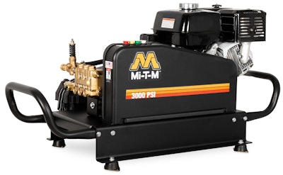 These cold-water pressure washers can be mounted to a truck or trailer with a water tank and are designed for custom cleaning setups.