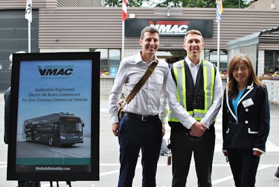 Cael Husband, Canada Trade Commission; Tod Gilbert, VMAC; Hong Yu, NRC-IRAP.