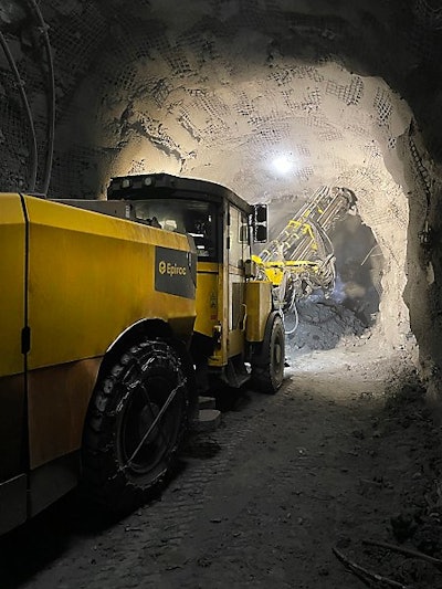 Epiroc Boltec M10 Battery at Nevada Gold Mines.