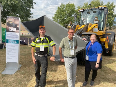 The Equipment Today team with Volvo.