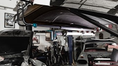 The work lights feature multiple lighting mode options, can rotate for accessibility, feature long run times and multiple hanging and positioning options.