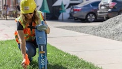 Construction surveyors rely on different tools to find and precisely map the location of critical underground utility infrastructure.