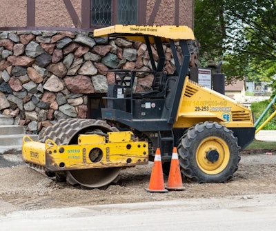 BOMAG padfoot roller.