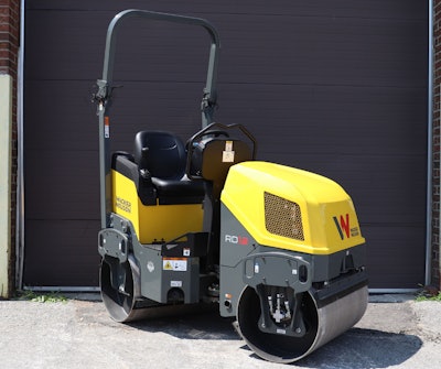 Wacker Neuson double drum roller.