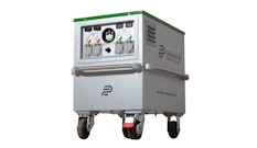 The 6.9 kWh battery electric generator can be deployed in remote construction sites and outdoor work areas.