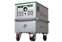 The 6.9 kWh battery electric generator can be deployed in remote construction sites and outdoor work areas.
