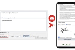 The solution allows individuals to capture signatures on bids from clients, as well as move to paperless operations.