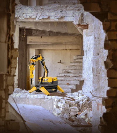 Protable Demolition Rig Compact Equipment & Attachments for Demolition in Tight Spaces | For ...