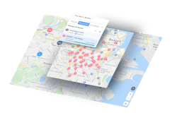 The Connected Transport system brings together route optimization, load optimization, rental optimization and geolocation-driven scheduling.