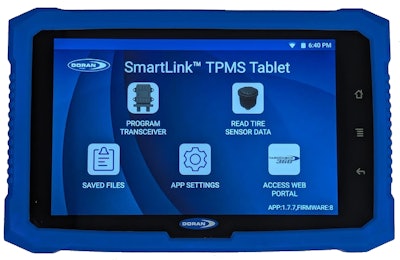 The Doran 360 SmartLink TPMS Tablet is designed for articulated haul trucks, rigid frame haul trucks, wheel loaders, mobile cranes and other off-road equipment used for heavy or civil construction, mining, quarries, aggregates and more.