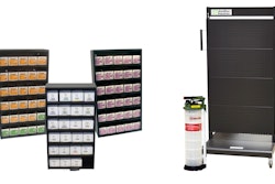 The new products include manual extractor and discharge pump, mobile tool cart and cabinet assortments.