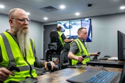 The new training package allows up to nine learners to operate dozers, excavators and articulated trucks simultaneously in the same virtual environment.