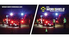 Powered by HINVII technology, WorkShield lamps use minimally visible, low-wavelength light to illuminate high-visibility material.