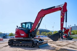 Powered by a 72-hp Yanmar Tier 4 Final diesel engine, the SV100-7 achieves a maximum dig depth of 14 ft., 11 in.